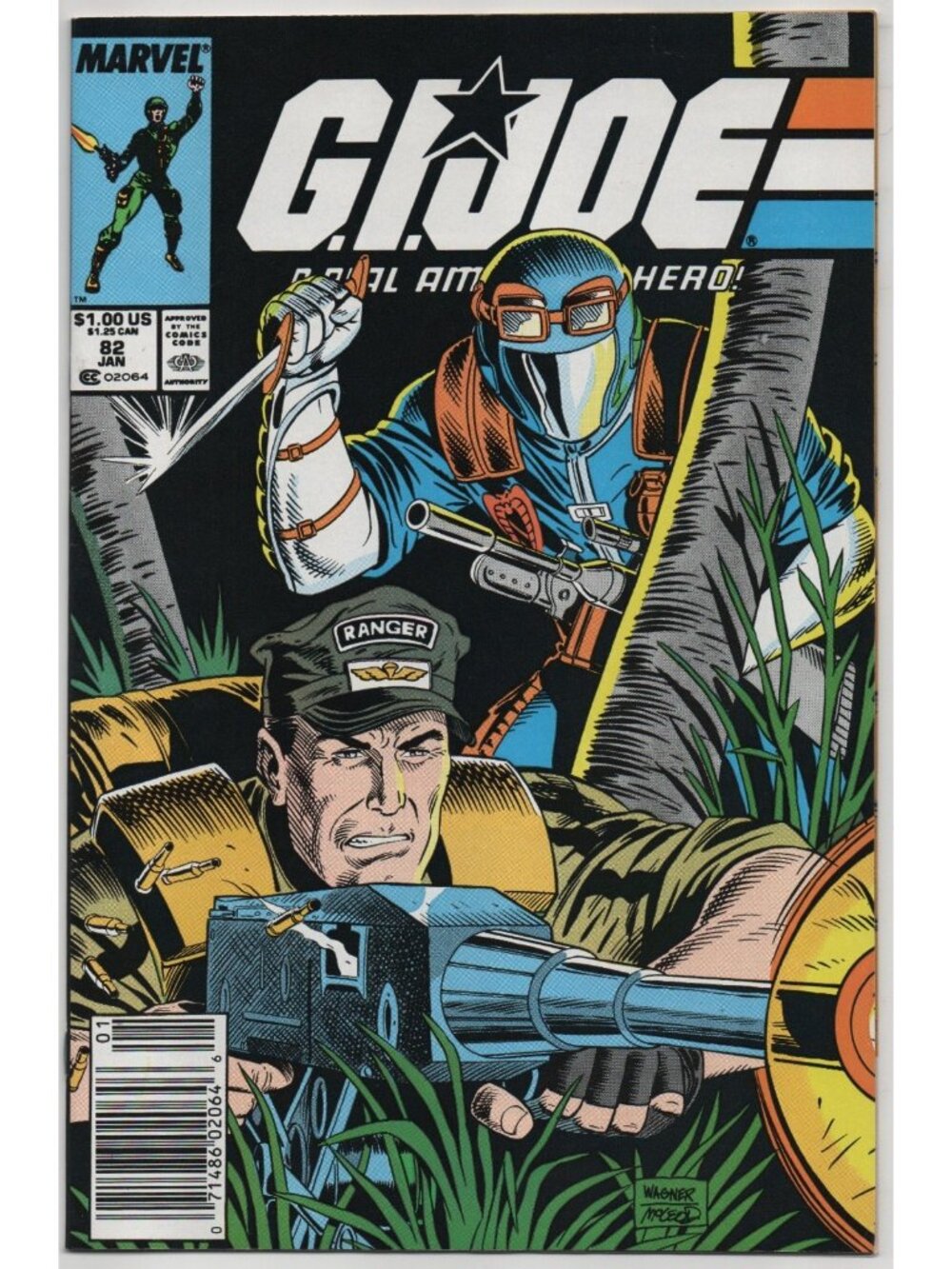 G.I. Joe A Real American Hero 82 Marvel Comics 1989 VF 8.0 1st Lightfoot